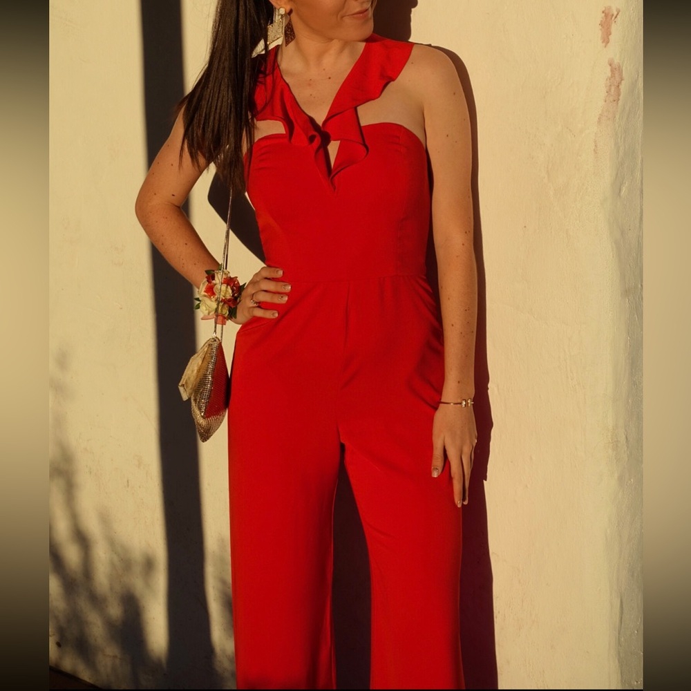 WAYF Red Jumpsuit